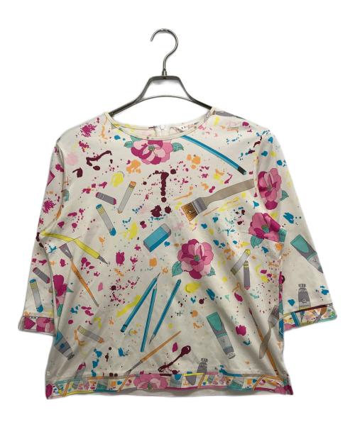 LEONARD SPORT（レオナール スポーツ）LEONARD SPORT (レオナール スポーツ) カットソー ホワイト サイズ:42の古着・服飾アイテム