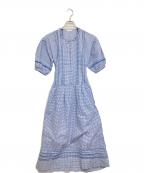 PINK HOUSEピンクハウス）の古着「ブラウスワンピース」｜ブルー