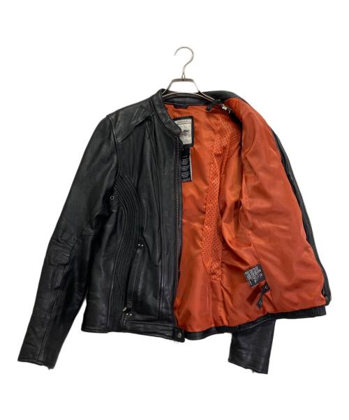 HARLEY-DAVIDSON（ハーレーダビッドソン）HARLEY-DAVIDSON (ハーレーダビッドソン) レザージャケット ブラック サイズ:Lの古着・服飾アイテム