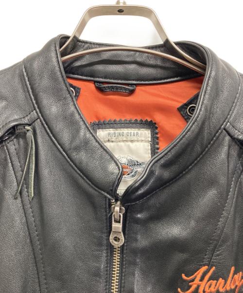 HARLEY-DAVIDSON（ハーレーダビッドソン）HARLEY-DAVIDSON (ハーレーダビッドソン) レザージャケット ブラック サイズ:Lの古着・服飾アイテム