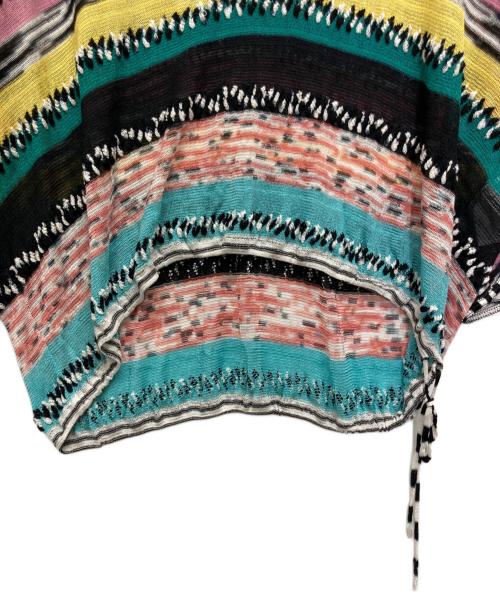 missoni（ミッソーニ）MISSONI (ミッソーニ) ニットポロシャツ レインボー サイズ:Lの古着・服飾アイテム