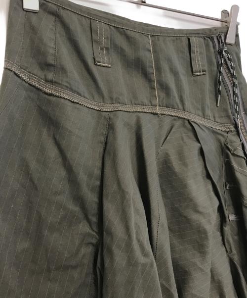 MARITHE+FRANCOIS GIRBAUD（マリテフランソワジルボー）MARITHE+FRANCOIS GIRBAUD (マリテフランソワジルボー) アシンメトリースカート グリーン サイズ:Sの古着・服飾アイテム