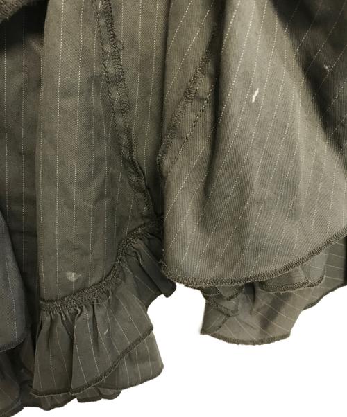 MARITHE+FRANCOIS GIRBAUD（マリテフランソワジルボー）MARITHE+FRANCOIS GIRBAUD (マリテフランソワジルボー) アシンメトリースカート グリーン サイズ:Sの古着・服飾アイテム