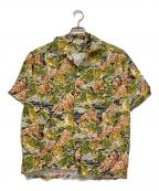 WAREHOUSEウエアハウス）の古着「アロハシャツ」｜ブラック