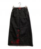 PINK HOUSEピンクハウス）の古着「デニムスカート」｜インディゴ