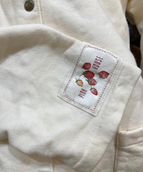 PINK HOUSE（ピンクハウス）PINK HOUSE (ピンクハウス) カーディガン ホワイト サイズ:Mの古着・服飾アイテム