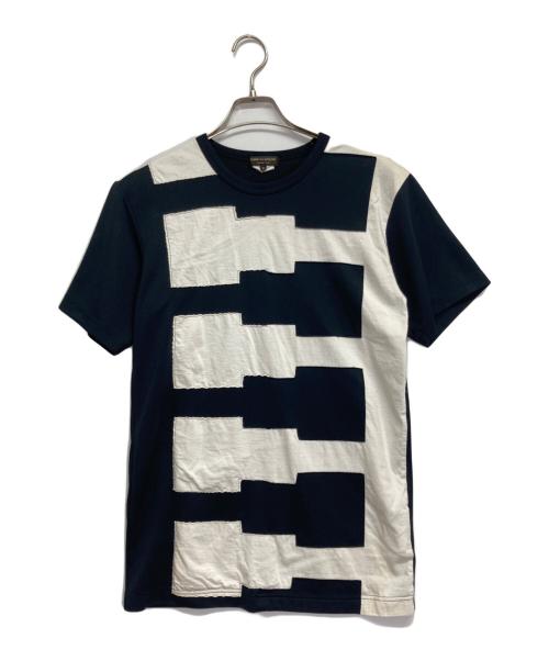 COMME des GARCONS HOMME PLUS（コムデギャルソンオムプリュス）COMME des GARCONS HOMME PLUS (コムデギャルソンオムプリュス) デザインカットソー ブラック サイズ:Sの古着・服飾アイテム