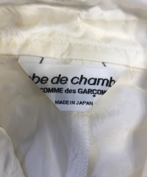 ROBE DE CHAMBRE COMME DES GARCONS（ローブドシャンブル コムデギャルソン）ROBE DE CHAMBRE COMME DES GARCONS (ローブドシャンブル コムデギャルソン) 00'sキュプラシャツジャケット ホワイト サイズ:表記なしの古着・服飾アイテム