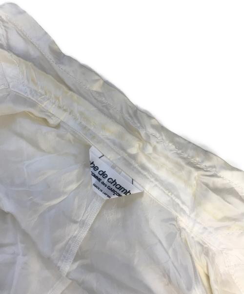 ROBE DE CHAMBRE COMME DES GARCONS（ローブドシャンブル コムデギャルソン）ROBE DE CHAMBRE COMME DES GARCONS (ローブドシャンブル コムデギャルソン) 00'sキュプラシャツジャケット ホワイト サイズ:表記なしの古着・服飾アイテム
