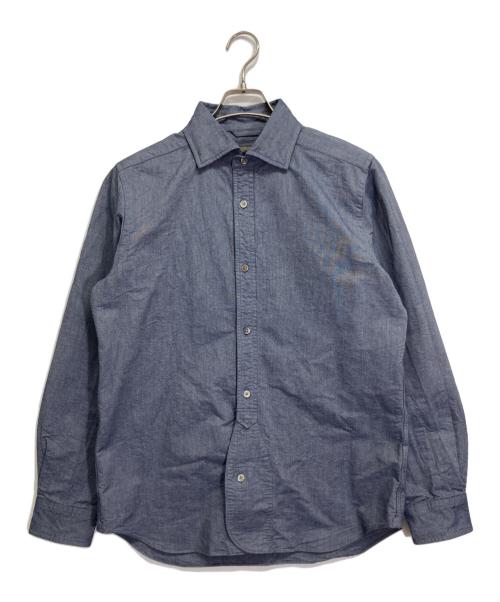 NIGEL CABOURN（ナイジェルケーボン）NIGEL CABOURN (ナイジェルケーボン) BRITISH OFFICERS SHIRT TWILL インディゴ サイズ:48の古着・服飾アイテム