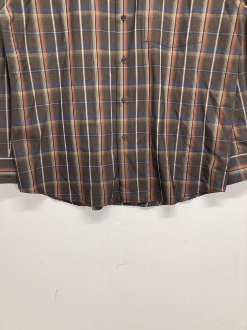 AURALEE（オーラリー）AURALEE (オーラリー) チェックシャツ ブラウン サイズ:4の古着・服飾アイテム