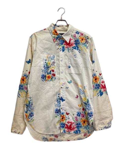 Engineered Garments（エンジニアドガーメンツ）Engineered Garments (エンジニアードガーメンツ) フローラルプリントシャツ アイボリー サイズ:Mの古着・服飾アイテム