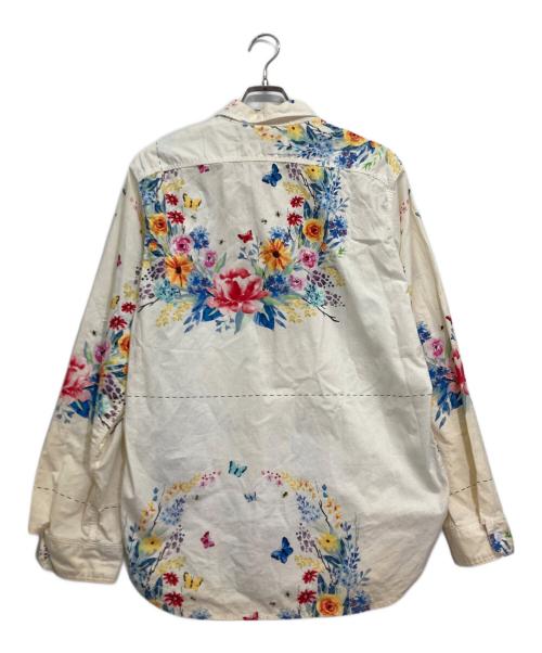Engineered Garments（エンジニアドガーメンツ）Engineered Garments (エンジニアードガーメンツ) フローラルプリントシャツ アイボリー サイズ:Mの古着・服飾アイテム