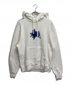 stussyステューシー）の古着「star pigment dyed hoodie」｜ホワイト