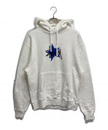 stussy（ステューシー）の古着「star pigment dyed hoodie」｜ホワイト