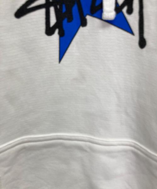 stussy（ステューシー）stussy (ステューシー) star pigment dyed hoodie ホワイト サイズ:Mの古着・服飾アイテム