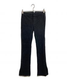 RALPH LAUREN（ラルフローレン）の古着「ベロアフレアパンツ」｜ブラック