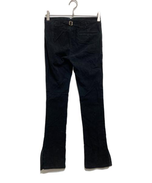 RALPH LAUREN（ラルフローレン）RALPH LAUREN (ラルフローレン) ベロアフレアパンツ ブラック サイズ:2の古着・服飾アイテム