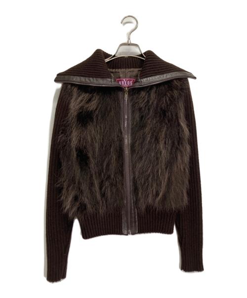 KRYOS（クリオス）KRYOS (クリオス) ラクーンファージャケット ブラウン サイズ:36の古着・服飾アイテム