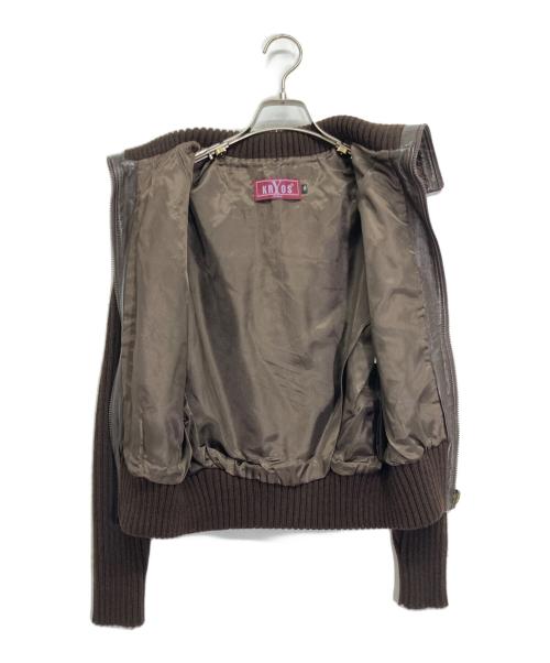 KRYOS（クリオス）KRYOS (クリオス) ラクーンファージャケット ブラウン サイズ:36の古着・服飾アイテム