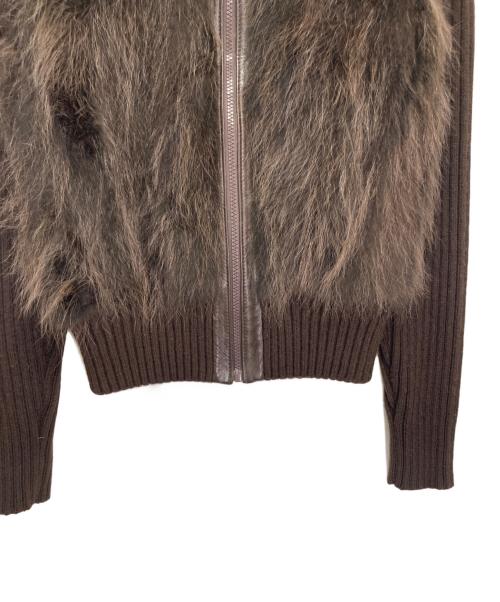 KRYOS（クリオス）KRYOS (クリオス) ラクーンファージャケット ブラウン サイズ:36の古着・服飾アイテム