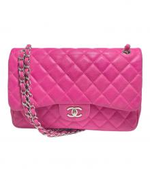 CHANEL（シャネル）の古着「ダブルフラップチェーンバッグ」｜ピンク