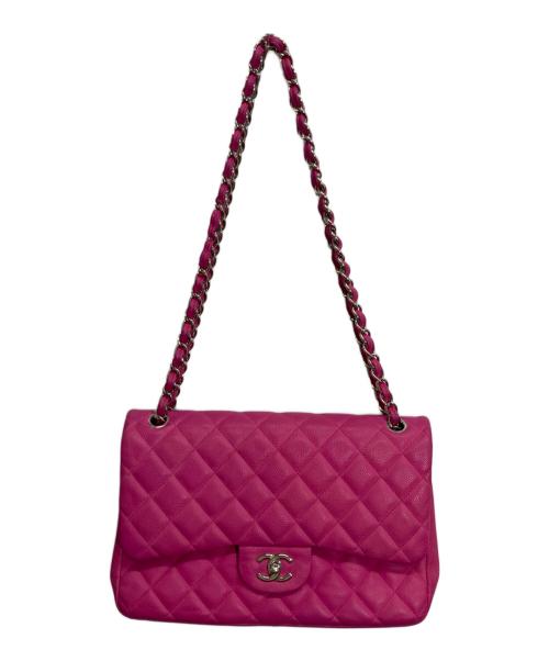 CHANEL（シャネル）CHANEL (シャネル) ダブルフラップチェーンバッグ ピンクの古着・服飾アイテム