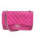 CHANEL（シャネル）の古着「ダブルフラップチェーンバッグ」｜ピンク