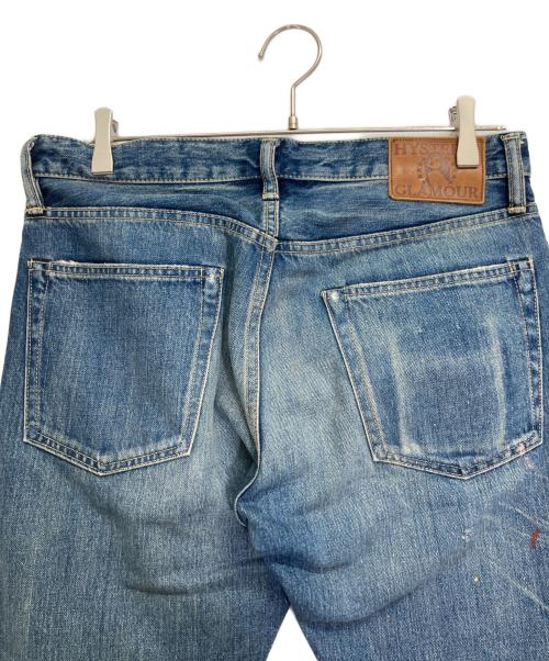 Hysteric Glamour（ヒステリックグラマー）Hysteric Glamour (ヒステリックグラマー) ダメージ加工デニムパンツ インディゴ サイズ:W31の古着・服飾アイテム