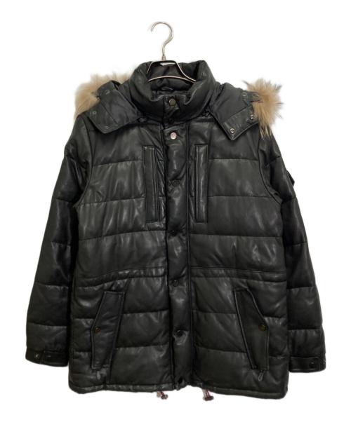 ALEXANDER JULIAN（アレキサンダージュリアン）ALEXANDER JULIAN (アレキサンダージュリアン) レザージャケット ブラック サイズ:Lの古着・服飾アイテム