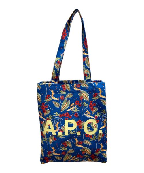 A.P.C.（アーペーセー）A.P.C. (アーペーセー) トートバッグ ブルーの古着・服飾アイテム