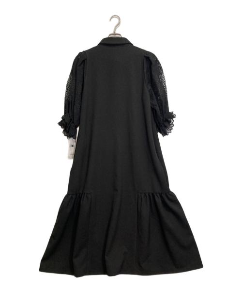 Re.Verofonna（ヴェロフォンナ）Re.Verofonna (ヴェロフォンナ) アキロンコラボレーススリーブワンピース ブラック サイズ:38の古着・服飾アイテム