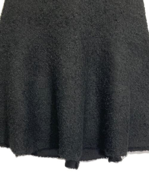 machatt（マチャット）machatt (マチャット) ブークレニットスカート ブラック サイズ:Fの古着・服飾アイテム