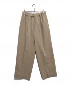 Whim Gazetteウィムガゼット）の古着「ダブルクロスストレッチパンツ」｜ベージュ