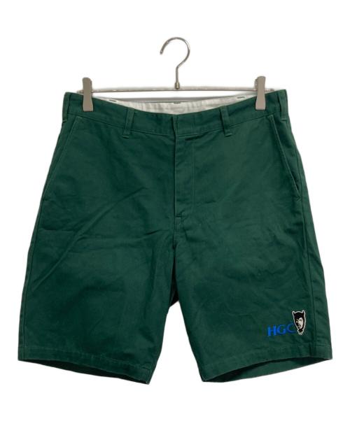 Hysteric Glamour（ヒステリックグラマー）Hysteric Glamour (ヒステリックグラマー) HGC刺繍 ワークショーツ グリーン サイズ:Mの古着・服飾アイテム