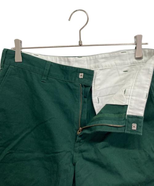 Hysteric Glamour（ヒステリックグラマー）Hysteric Glamour (ヒステリックグラマー) HGC刺繍 ワークショーツ グリーン サイズ:Mの古着・服飾アイテム