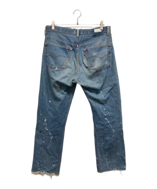 CHANGES（チェンジズ）CHANGES (チェンジズ) LEVI'S (リーバイス) リメイクペンキ加工デニムパンツ インディゴ サイズ:1の古着・服飾アイテム