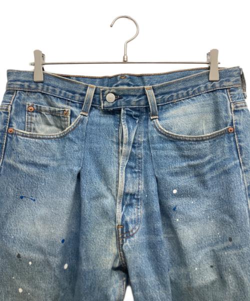 CHANGES（チェンジズ）CHANGES (チェンジズ) LEVI'S (リーバイス) リメイクペンキ加工デニムパンツ インディゴ サイズ:1の古着・服飾アイテム