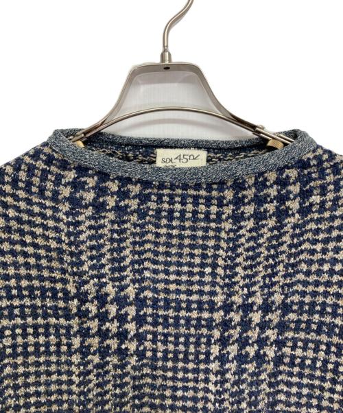 45R（フォーティファイブ・アール）45R (フォーティファイブ・アール) 馬比古セーター ネイビー サイズ:記載なしの古着・服飾アイテム