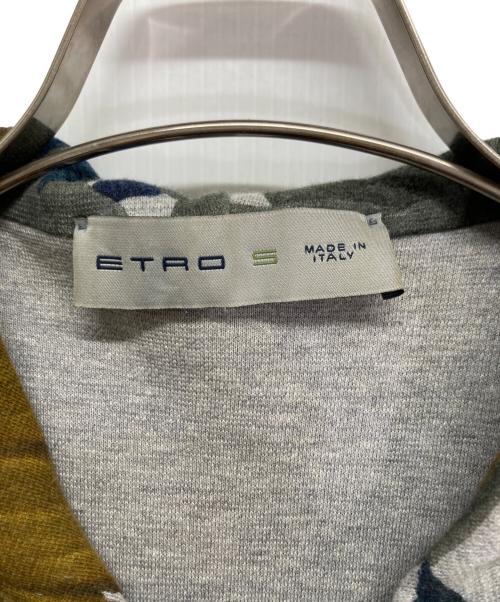 ETRO（エトロ）ETRO (エトロ) 総柄パーカー グレー サイズ:Sの古着・服飾アイテム