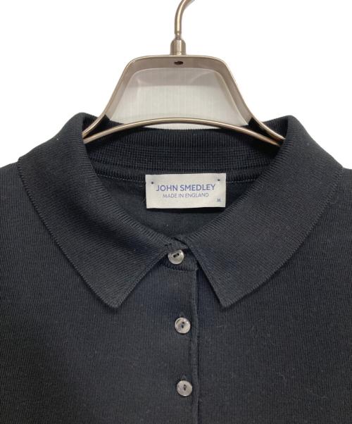 JOHN SMEDLEY（ジョンスメドレー）JOHN SMEDLEY (ジョンスメドレー) ニットポロシャツ ブラック サイズ:Mの古着・服飾アイテム