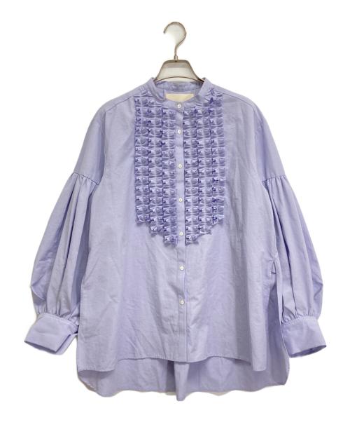 MARILYN MOON（マリリンムーン）MARILYN MOON (マリリンムーン) フリルシャツ スカイブルー サイズ:-の古着・服飾アイテム