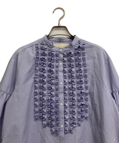 MARILYN MOON（マリリンムーン）MARILYN MOON (マリリンムーン) フリルシャツ スカイブルー サイズ:-の古着・服飾アイテム