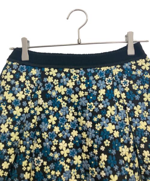 TO BE CHIC（トゥービーシック）TO BE CHIC (トゥービーシック) フラワージャガード ブルー サイズ:42の古着・服飾アイテム