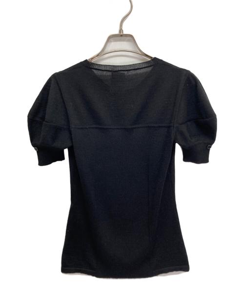 CHANEL（シャネル）CHANEL (シャネル) 半袖ニット ブラック サイズ:38の古着・服飾アイテム