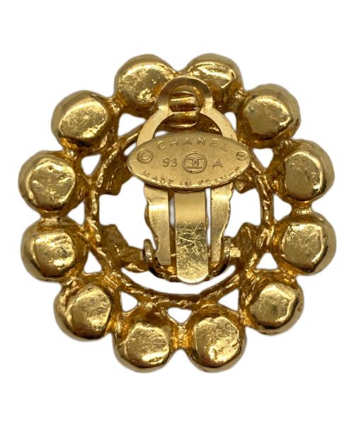 CHANEL（シャネル）CHANEL (シャネル) ココマークラインストーンイヤリング ゴールドの古着・服飾アイテム