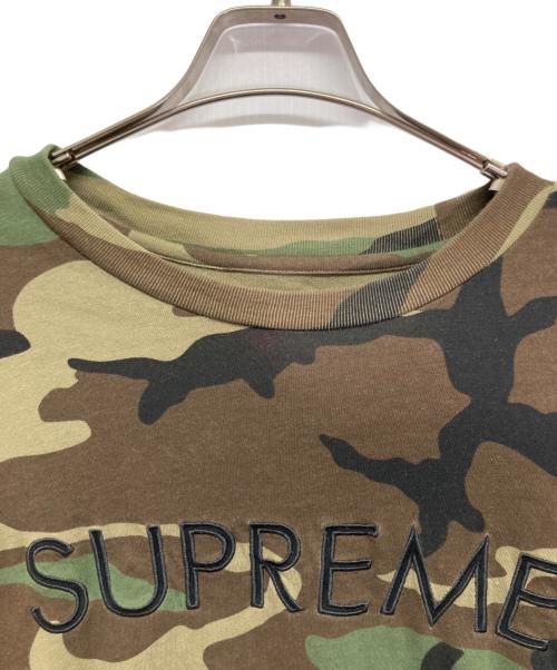 SUPREME（シュプリーム）Supreme (シュプリーム) カモフロントロゴＴシャツ グリーン サイズ:XLの古着・服飾アイテム