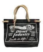 DIESELディーゼル）の古着「ペーパークラフトトートバッグ」｜ブラック