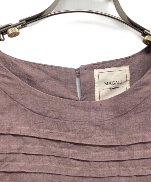 magali（マガリ）MAGALI (マガリ) リネンブラウス パープル サイズ:-の古着・服飾アイテム