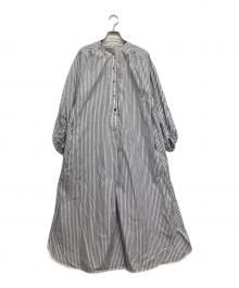 CADUNE（カデュネ）の古着「ワンピース」｜ホワイト×ブルー